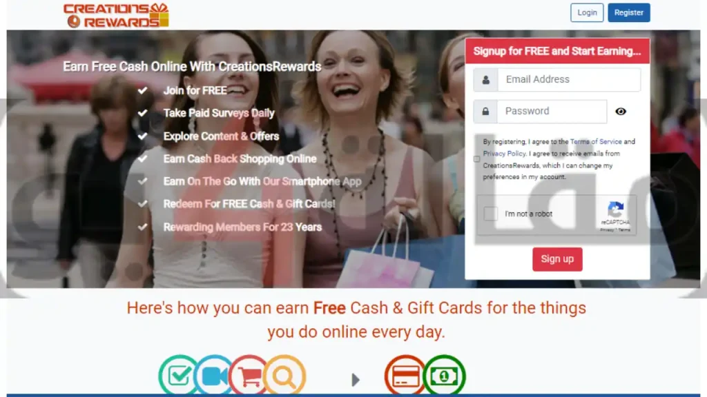 موقع Creations Rewards