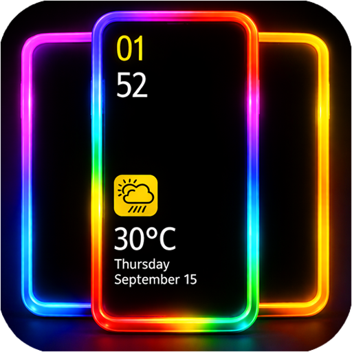 اضافه اضاءه على الشاشه الهاتف